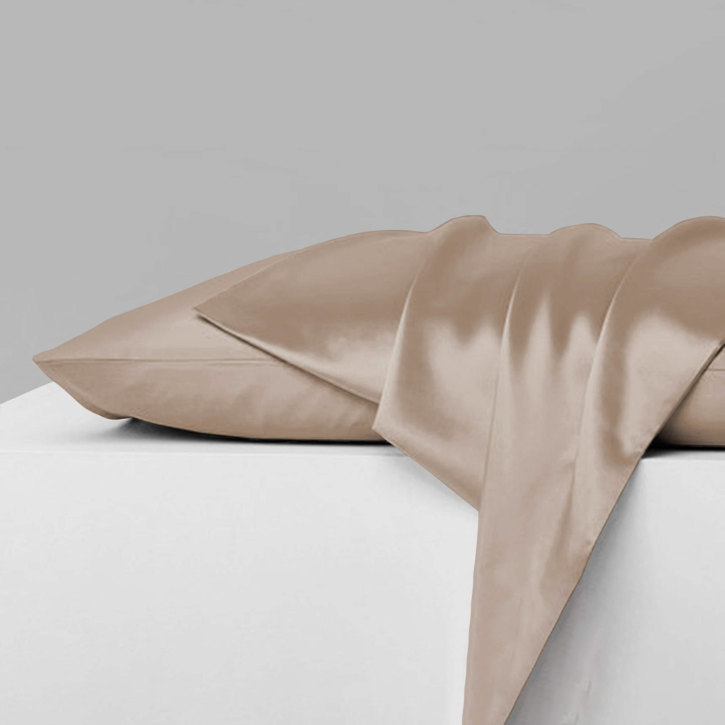 2-Piece: Mulberry Silky Satin Pillowcases Set