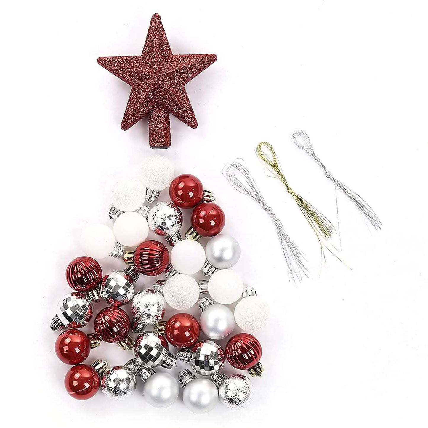 30-Piece: Christmas Balls Ornaments for Xmas Tree