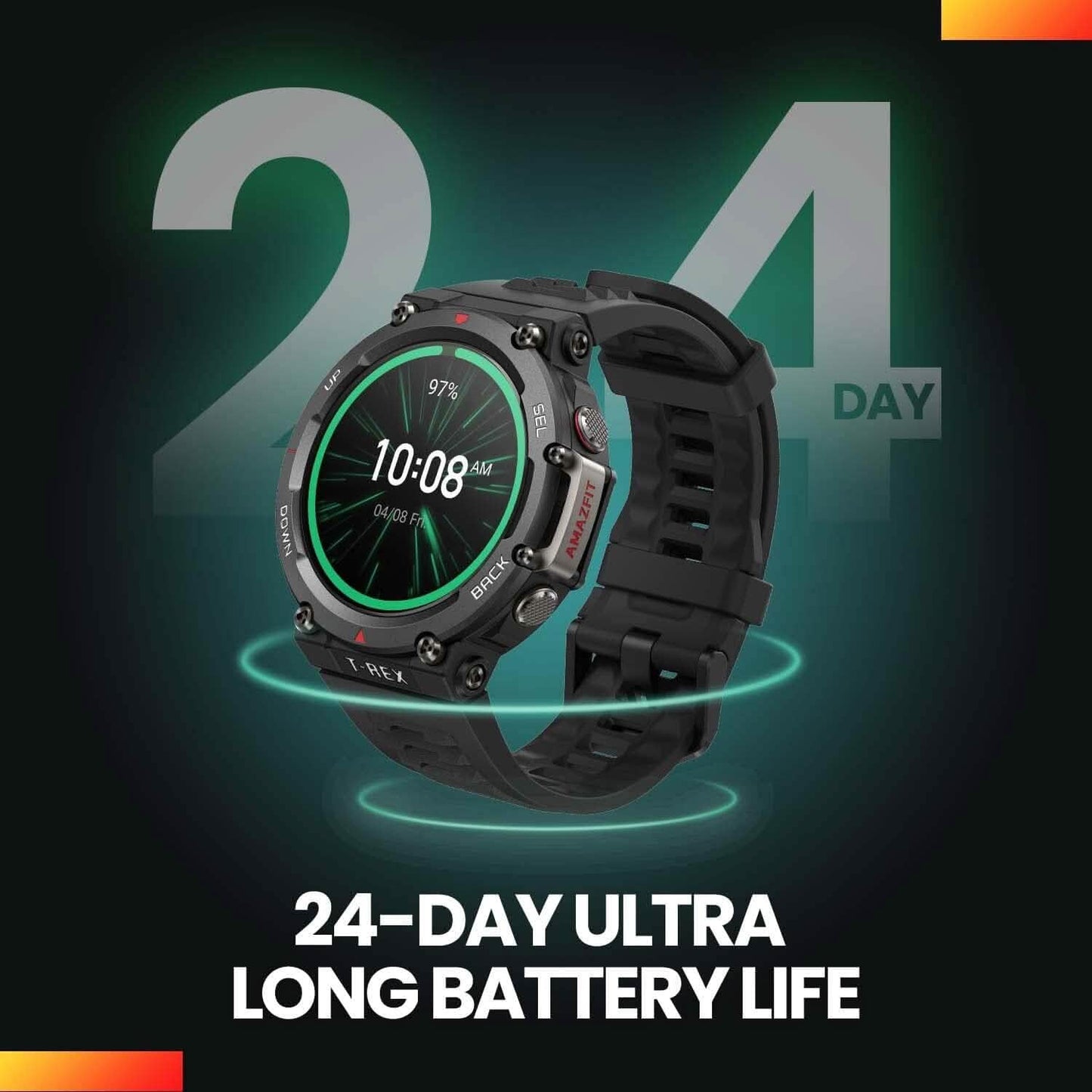 Amazfit T-Rex 2 Smart Watch for Men (Refurbished)