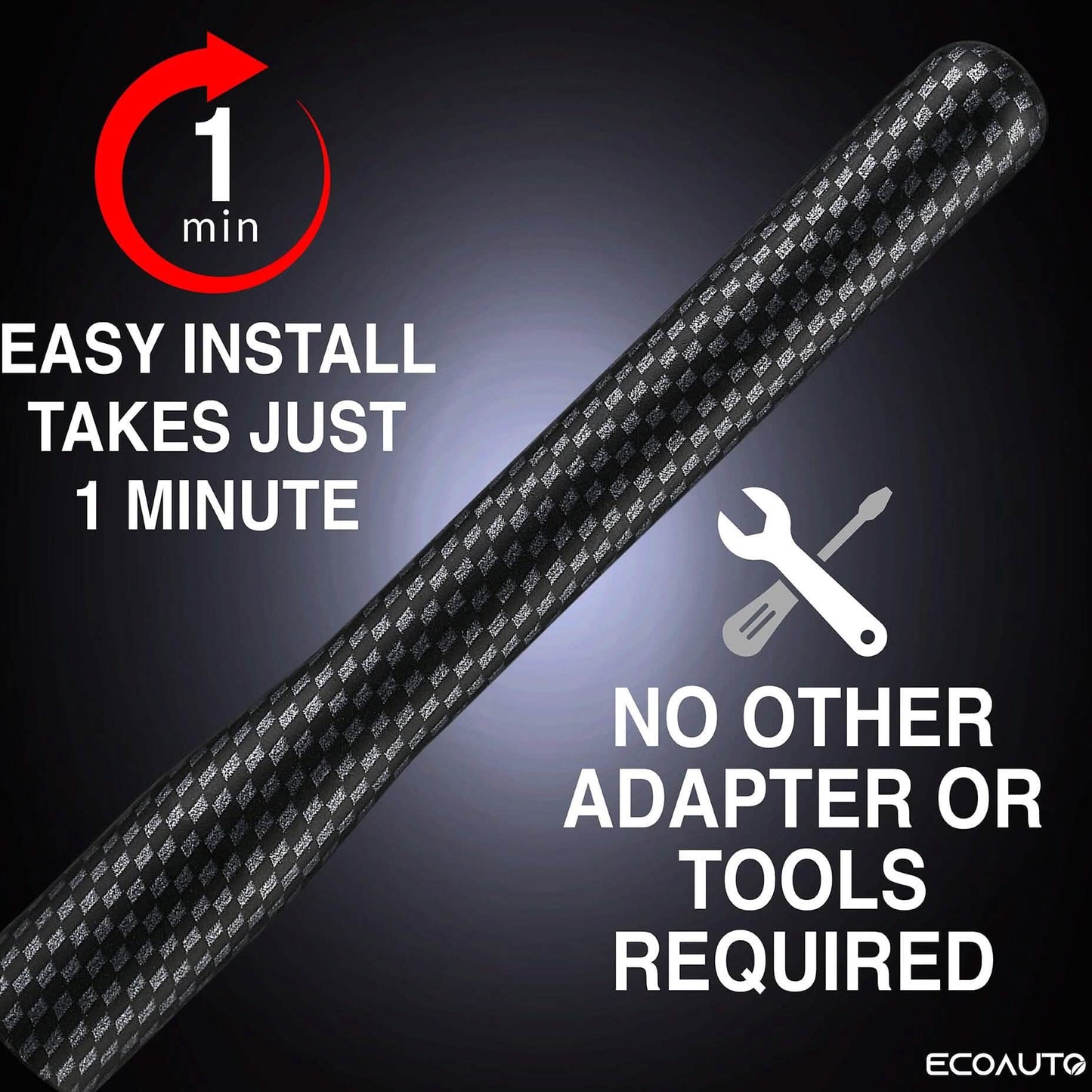 EcoAuto Antenna fits Ford F150 F250 F350 Super Duty, Bronco, Raptor & Dodge RAM Truck Short Antenna