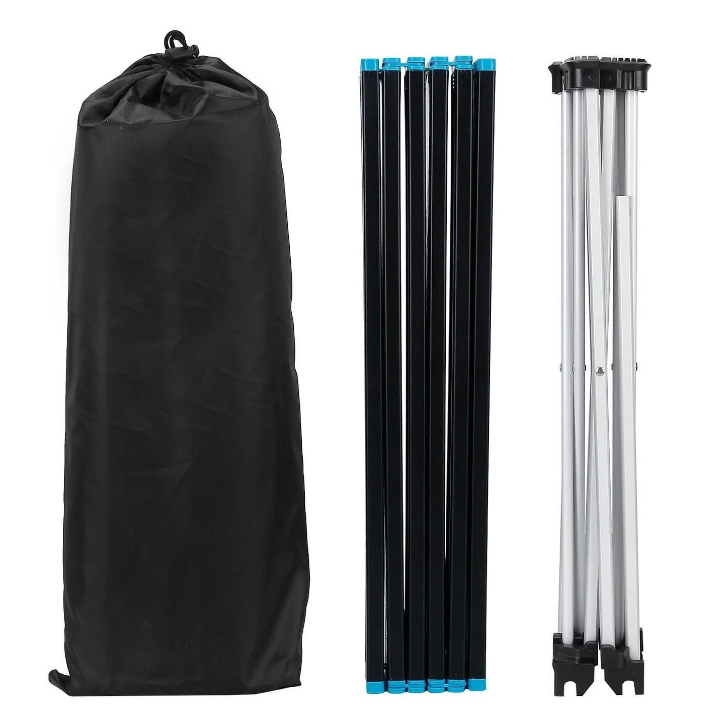 Folding Camping Table Aluminum Alloy Collapsible with Carry Bag