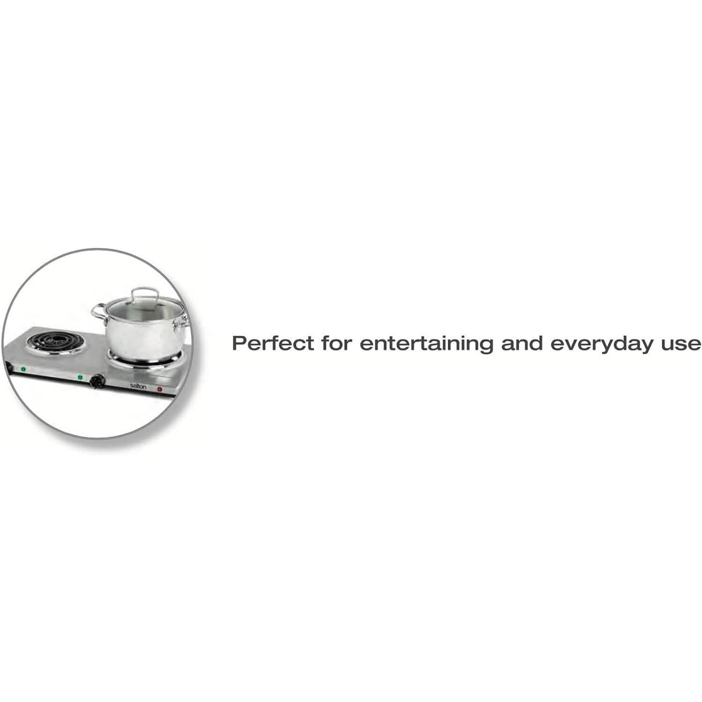 Salton Portable Double Cooktop