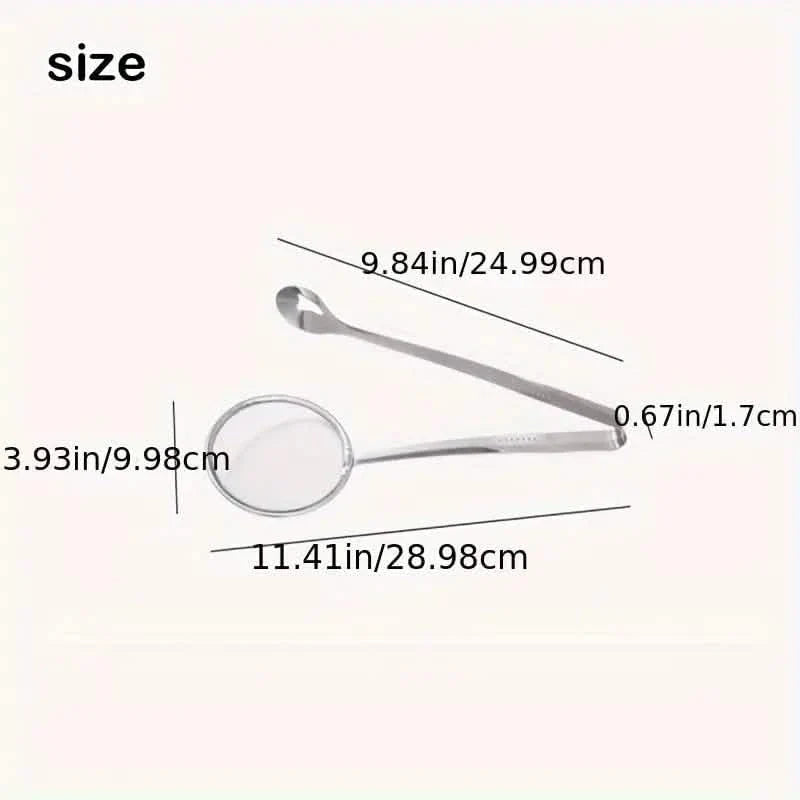Stainless Steel Kitchen Strainer Tongs - High-Temperature Resistant