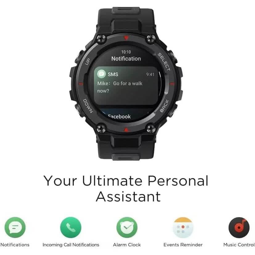 T-Rex Pro Smart Watch for Men Rugged Outdoor GPS Fitness Watch (Refurbished)