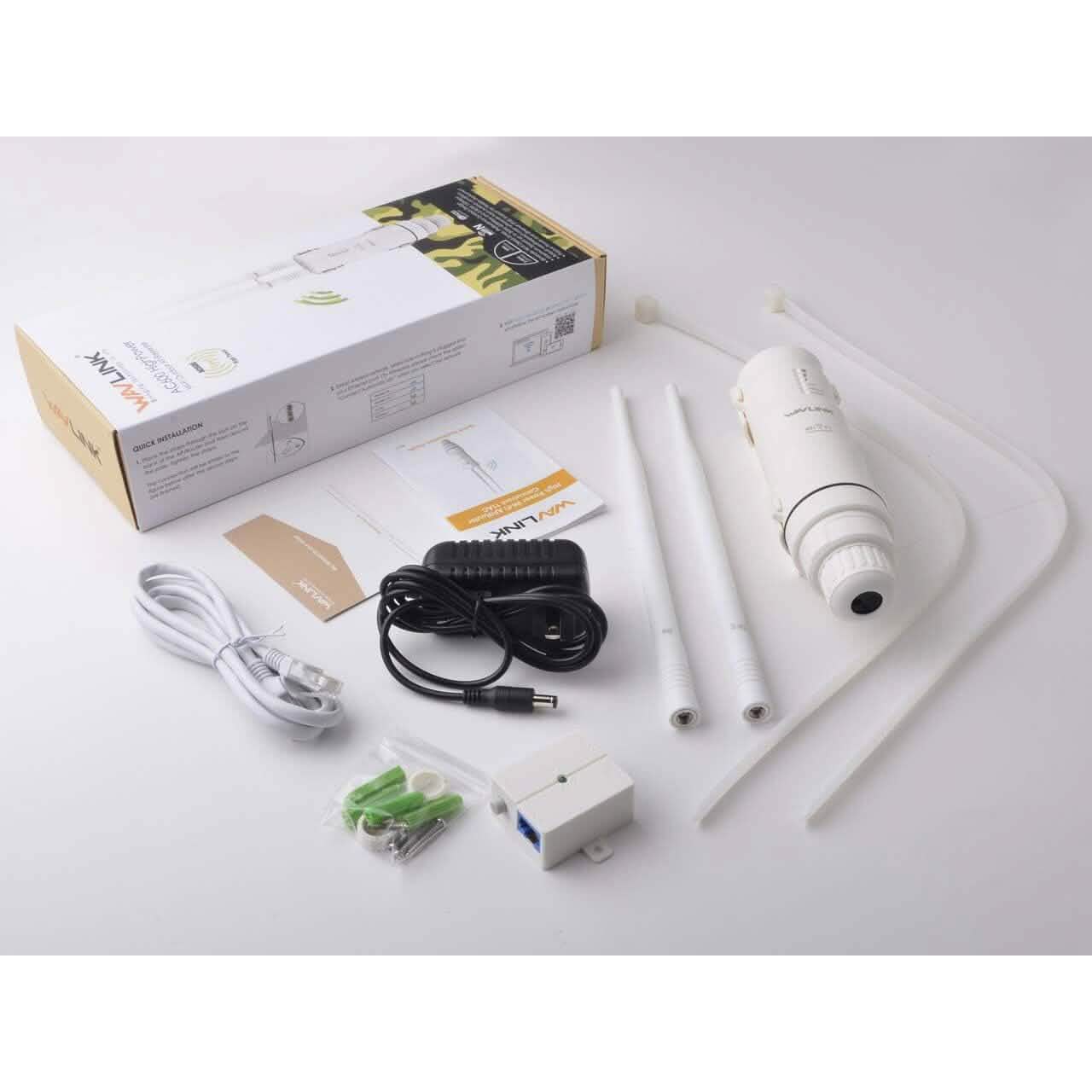 WAVLINK Outdoor WiFi Range Extender AC600 High Power Weatherproof Outdoor WiFi Extender (Refurbished)