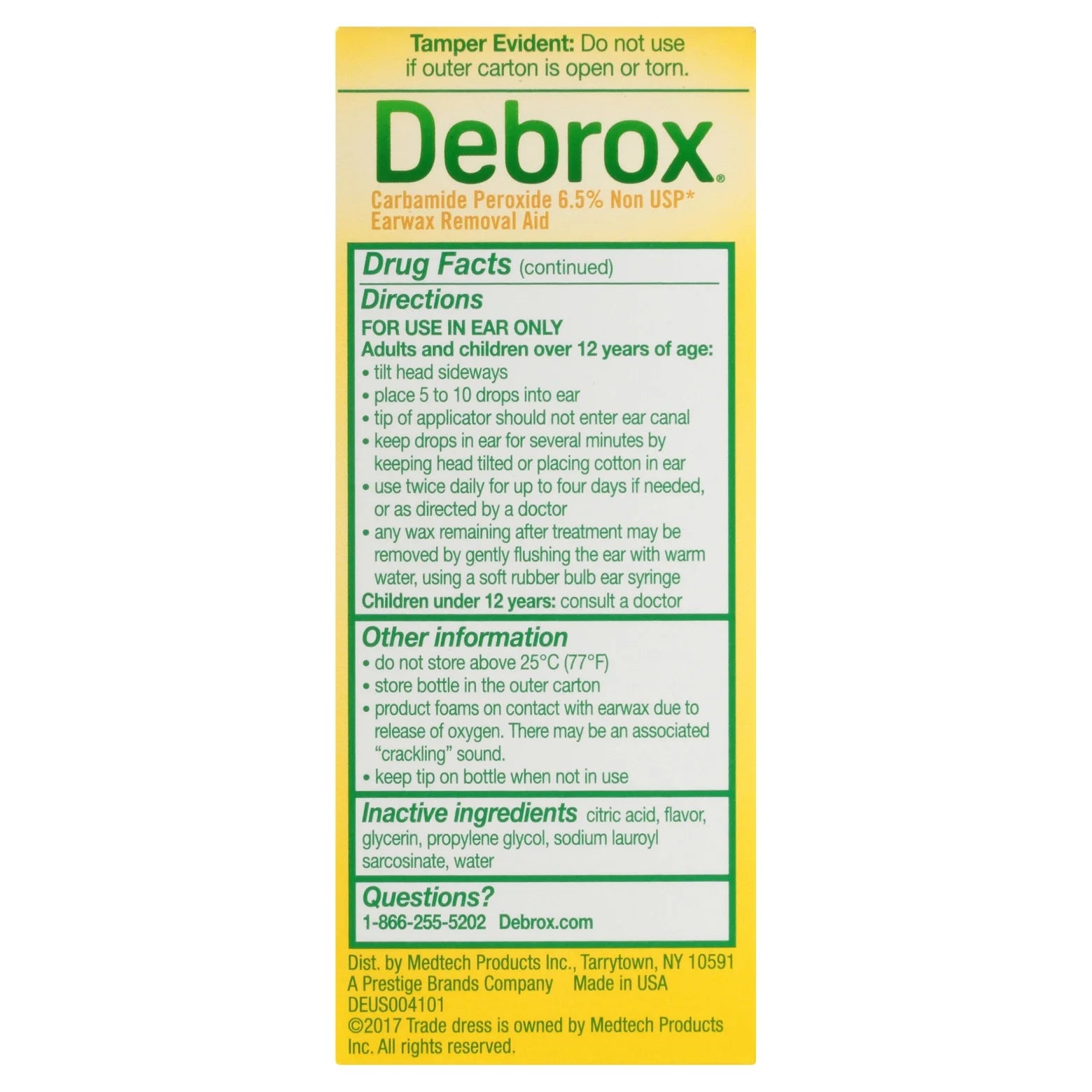 Earwax Removal Kit, Bulb Syringe and Ear Drops with Carbamide Peroxide, 0.5 Fl Oz