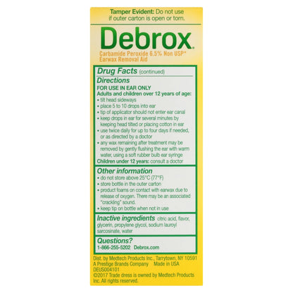 Earwax Removal Kit, Bulb Syringe and Ear Drops with Carbamide Peroxide, 0.5 Fl Oz