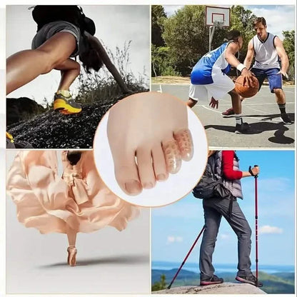 10-Pack: Transparent Toe Protector - Soft and Comfortable Toe Cover