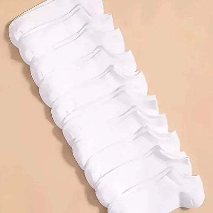 10-Pairs: Men's Plain Knitted Lining Socks