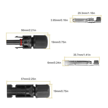 10-Pairs: Solar Panel Connectors