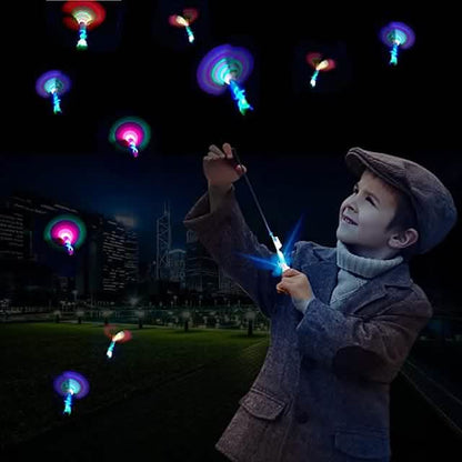 10-Piece: Amazing Led Light Arrow Rocket Helicopter Flying Toy