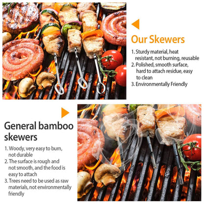 10-Pieces: 16" BBQ Skewers