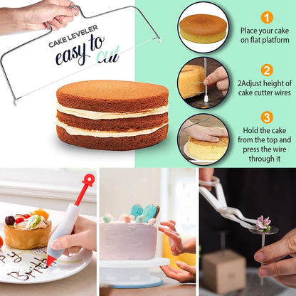 108-Piece: Cake Decorating Supplies Kit