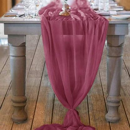 10Ft. Chiffon Table Runner