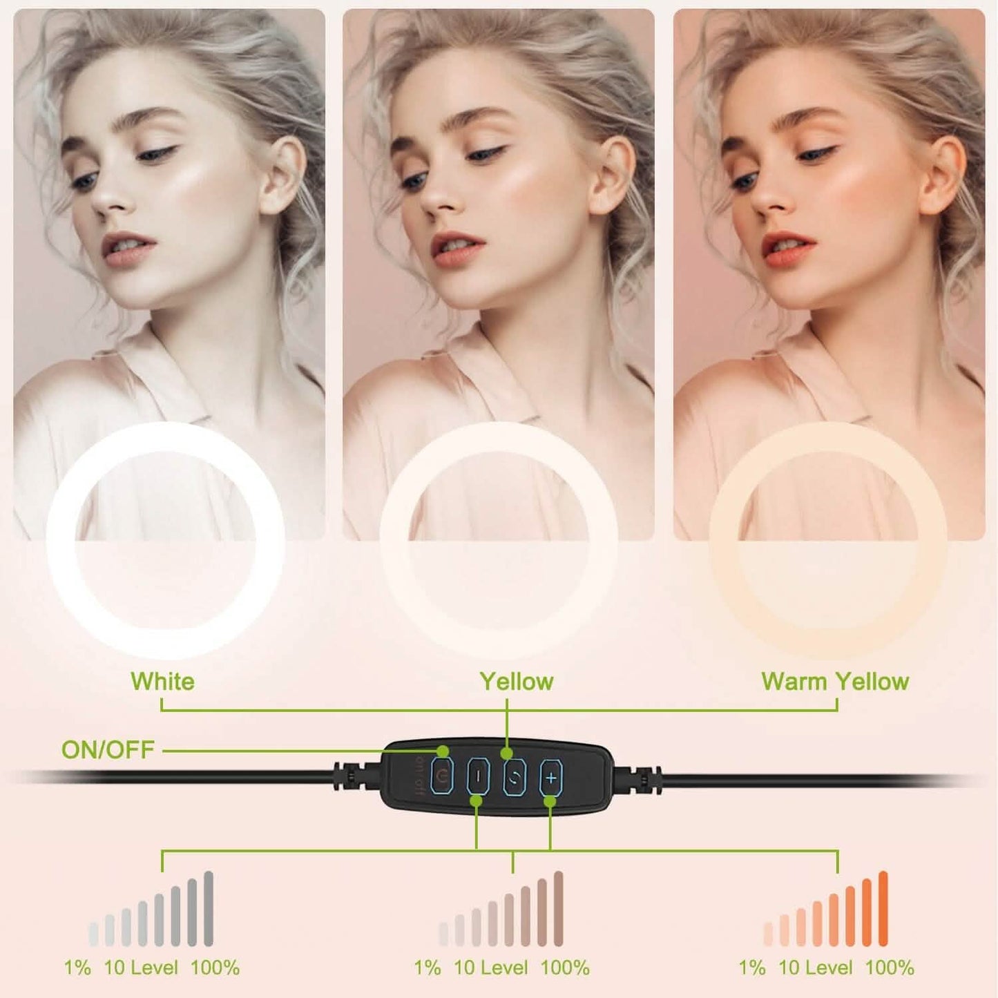 10in 120 LEDs Selfie Ring Light