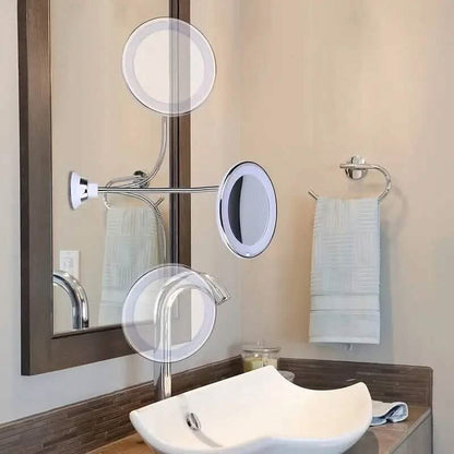10X Magnifying LED Lighted Makeup Mirror