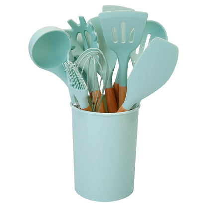 11-Piece: Silicone Cooking Utensil Set