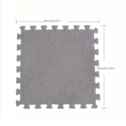 12-Pieces: Patchwork Carpet Full Floor Mat
