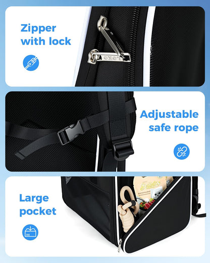Cat Backpack Carrier,Breathable Cat Carrier Large Space Bubble Pet Backpack for Kitty Small Dog,Expandable Bubble Pet Carrier for Hiking, Walking,Travel