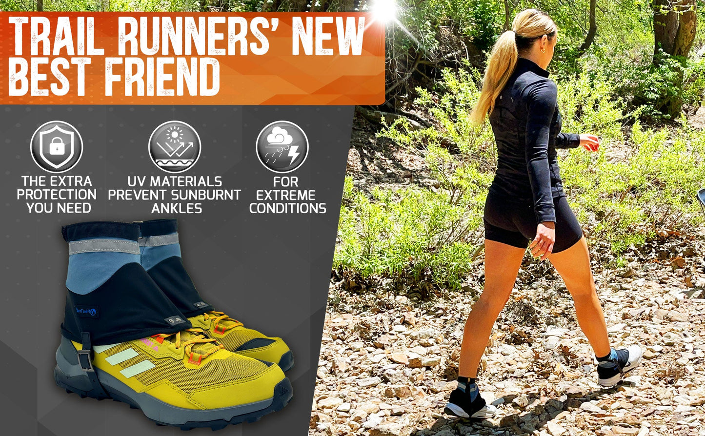 Pike Trail Low Cut Running Thru-Hiker Gaiters
