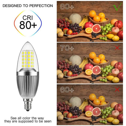 12W LED Candelabra Bulb Non-Dimmable 100-Watt Light Bulbs Equivalent