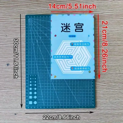 192 Patterns Concentration Maze Training Book