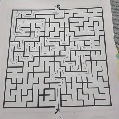 192 Patterns Concentration Maze Training Book
