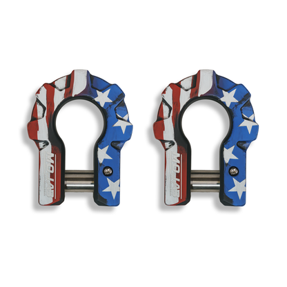 3/4'' Extreme duty Aluminum D-Shackle set (9T)-Ceramic coated (LIFETIME WARRANTY*)