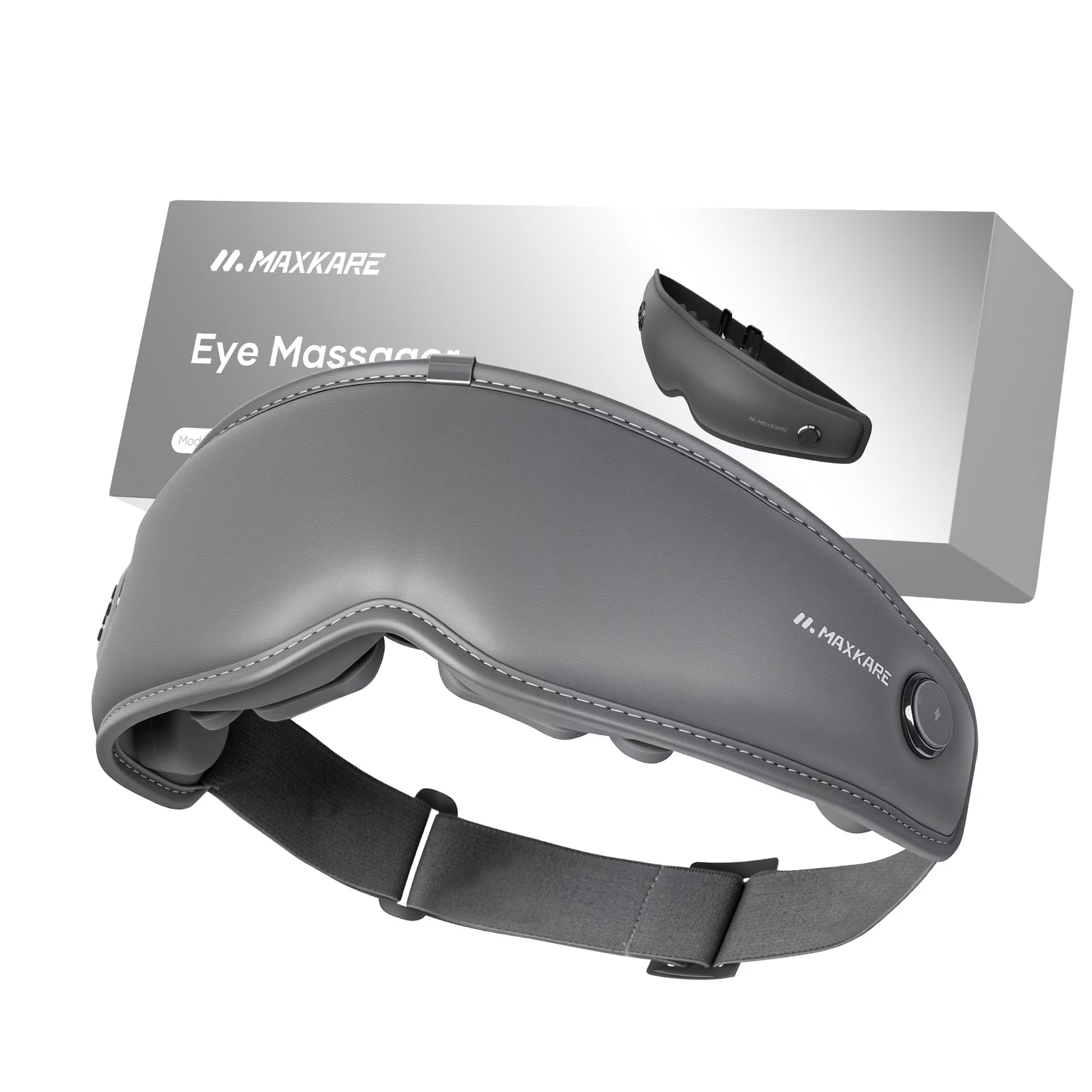 Eye Massager with Heat, Vibration, Air Pressure for Relieve Eye Strain Dry Eye Headaches Foldable Rechargeable Shiatsu Massager