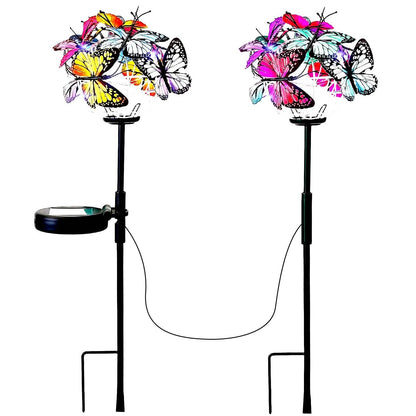 2-in-1 Outdoor Butterfly Solar Light Yard Stake