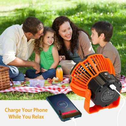 2-in-1 Portable Camping Lantern Electric Fan