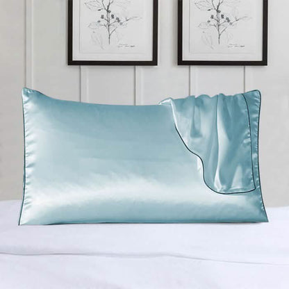 2-Pack 100% Silk Pillow Cover With Trim