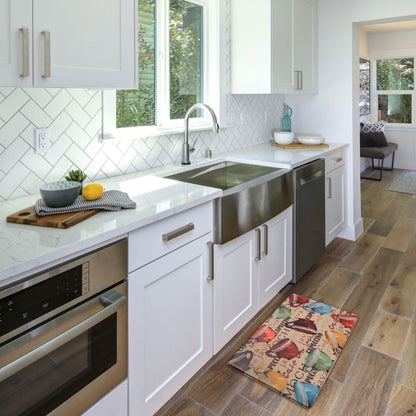 2-Pack: Bibb Home Anti Fatigue Foam Kitchen Mats