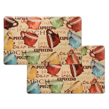 2-Pack: Bibb Home Anti Fatigue Foam Kitchen Mats