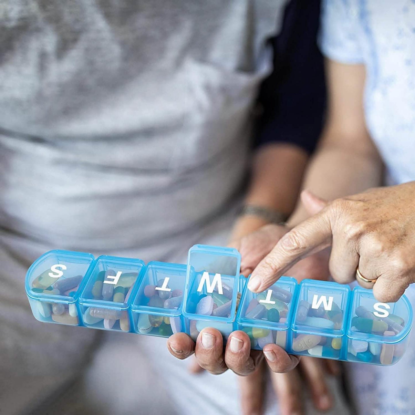 2-Pack: Extra Large Weekly Pill Organizer
