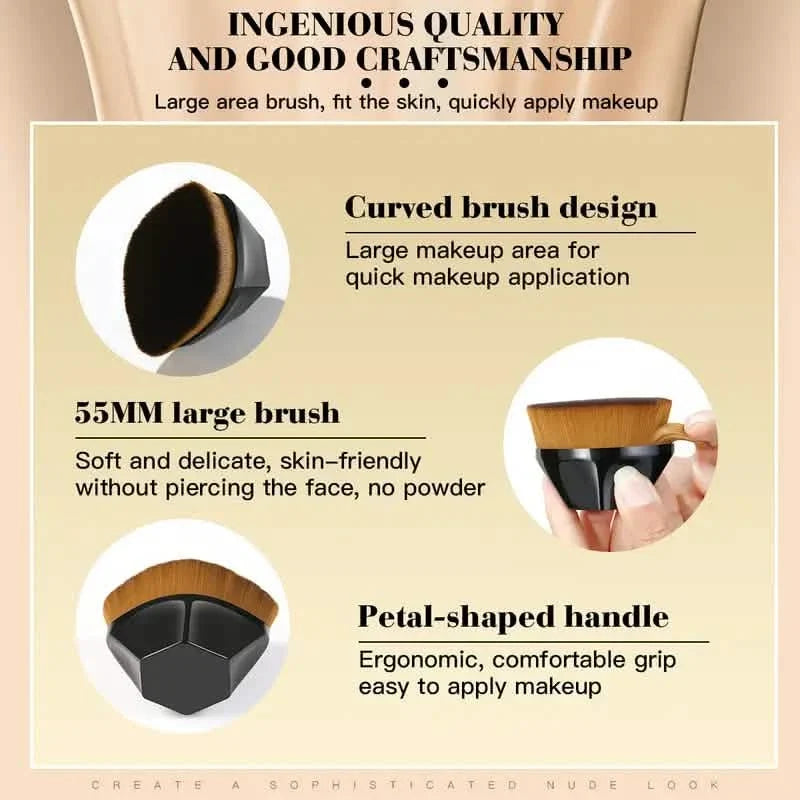 2-Pack: Liquid Foundation Makeup Brushes