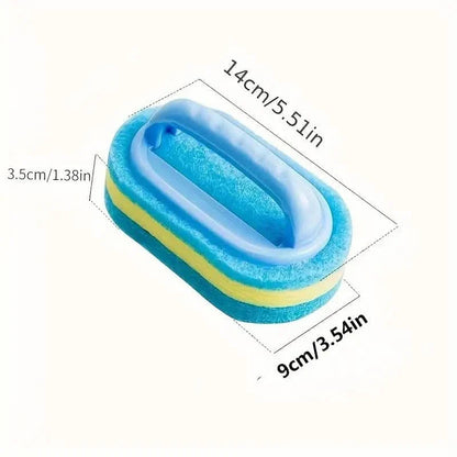 2-Pack: Multipurpose Cleaning Magic Sponge for Bathroom, Toilet, Kitchen - No Electricity Needed