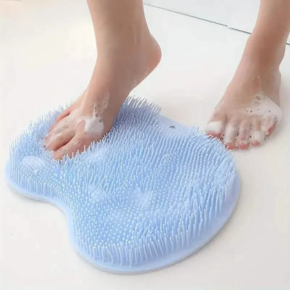 2-Pack: Non-Slip Foot & Back Scrubber with Exfoliating Cushion