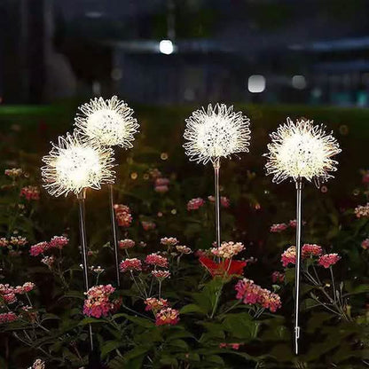 2-Pack: Outdoor Solar Dandelion Lawn Lights