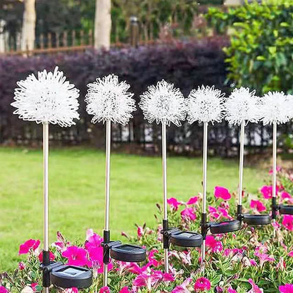 2-Pack: Outdoor Solar Dandelion Lawn Lights
