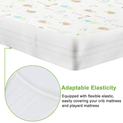2-Pack: Pack N Play Portable Crib Sheet