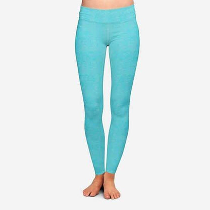 2-Pack: Women's Space Dye Seamless Ankle Length Lightweight Leggings