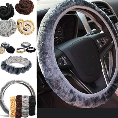 2-Piece: Car Steering Wheel Cover