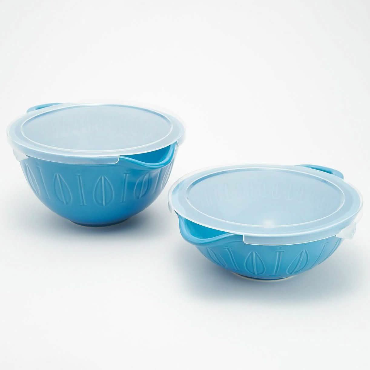 2-Piece: Mad Hungry Lip'n'Loop Mixing Bowl with Lids