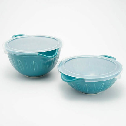 2-Piece: Mad Hungry Lip'n'Loop Mixing Bowl with Lids