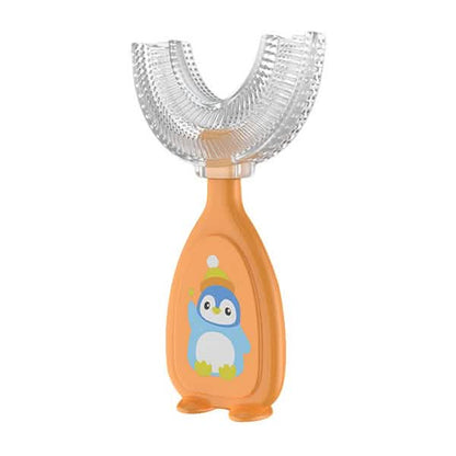 2-Piece: Manual Children's U-Shaped Toothbrush