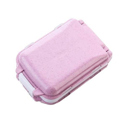 2-Piece: Portable Plastic Pill Box
