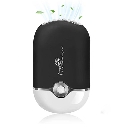 2-Piece: Rechargeable Handheld Mini Eyelash Fan