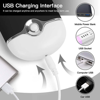 2-Piece: Rechargeable Handheld Mini Eyelash Fan