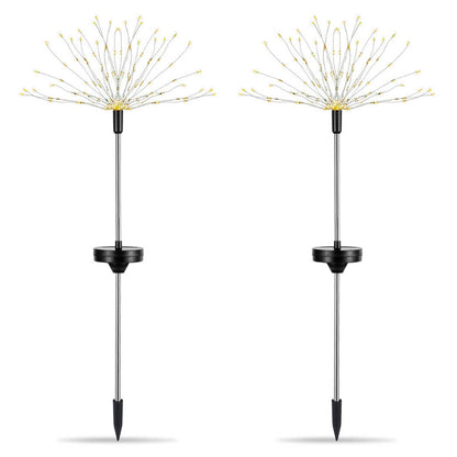 2-Piece: Solar Powered Starburst Garden Lights